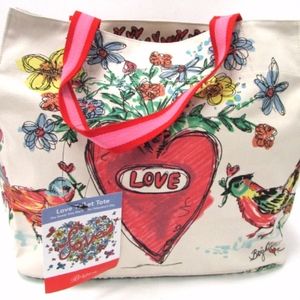 Brighton Love Tweet Tote Shoulder Bag